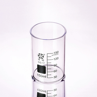 30000mL 法培黑标 带刻度50mL 无引流嘴杯 高硼硅玻璃 无嘴烧杯