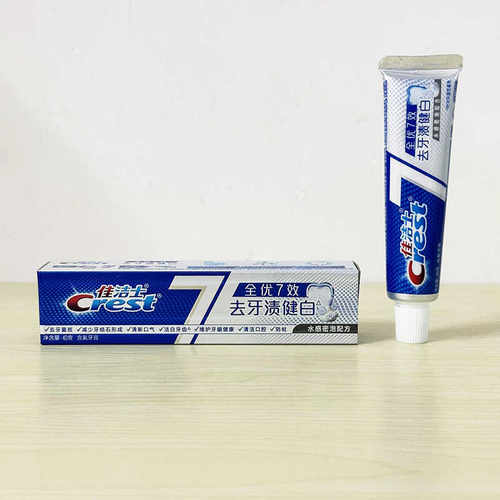 佳洁士全优7效去渍健白牙膏小样
