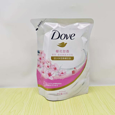 多芬樱花甜香沐浴露400g补充装