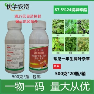 滨农科技二四滴87.5%24滴异辛酯24D农药小麦田阔叶杂草除草剂正品
