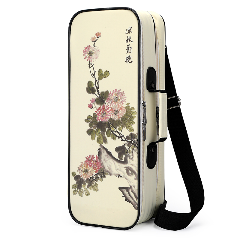 书法工具包毛笔收纳包袋大容量单肩手提背包文房四宝牛津纺笔袋