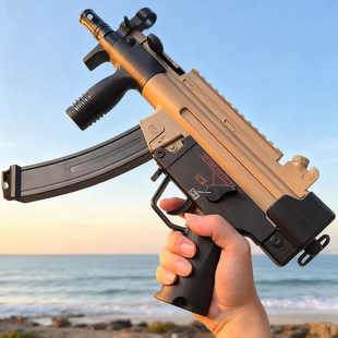 悍迪MP5k电动单连发A3青少年短突玩具枪真人CS吃鸡模型男孩发射器