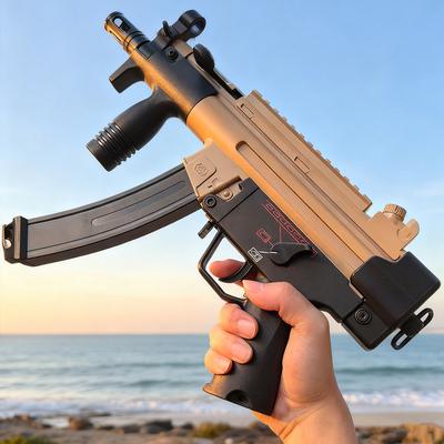 悍迪MP5k电动单连发A3青少年短突玩具枪真人CS吃鸡模型男孩发射器