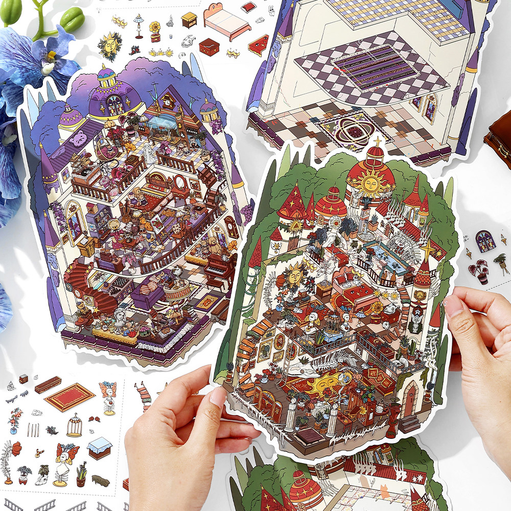 Infeel me我的小屋二十四弹2.5D造景贴纸微缩小屋手工diy解压贴画,文具电教/文化用品/商务用品,贴纸/立体贴纸,淘宝优惠券,粉丝福利购,淘宝优惠卷