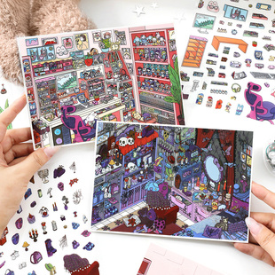 18造景贴纸微缩小屋手工diy解压玩具贴画 小屋17 Infeel me我