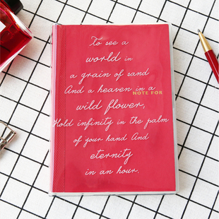 NOTE 方格横线空白本 FOR多色基础手账本A6内芯笔记本文具纯色经典