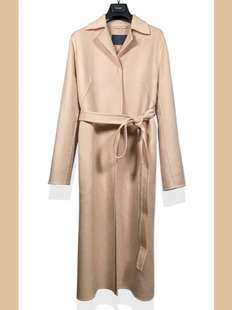 米兰代购GIADA迦达2025年秋冬新款双面呢中长款羊绒大衣女