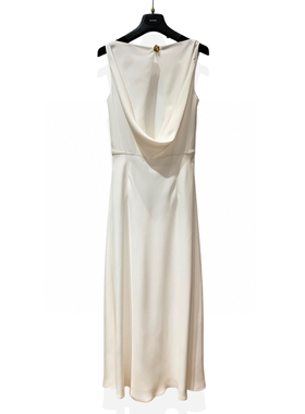 意大利专柜正品代购 GIADA优雅气质设计感白色连衣裙