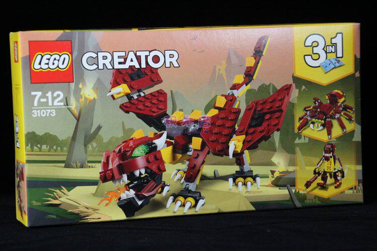 乐高积木lego 31073 儿童益智拼装玩具 创意百变 神秘怪兽飞龙