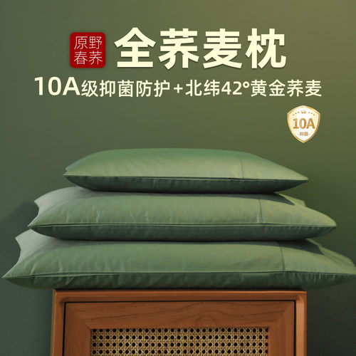 荞麦枕头枕芯成人学生纯棉枕头荞麦壳颈椎枕睡眠护头透气家用夏季