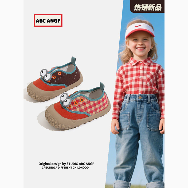 ABCANGF儿童帆布鞋新款软底韩版