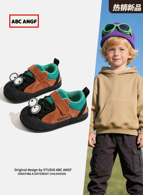 ABCANGF#宝宝帆布鞋2026冬季新款儿童软底鞋男童室内鞋女童板鞋