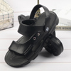 dad Sandals man light comfortable Middle and old age Home Two wear waterproof non-slip black sandals