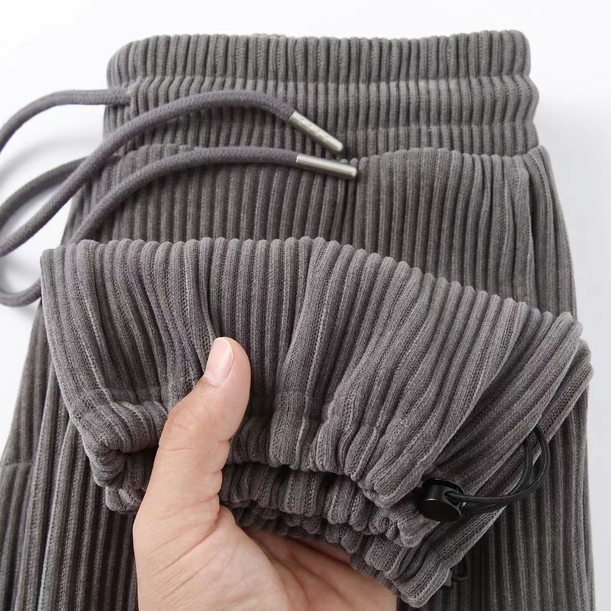 秋冬款美式复古灯芯绒休闲阔腿裤