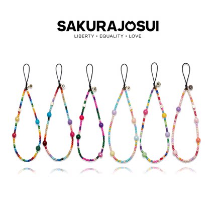 SAKURAJOSUI【波普糖豆】多彩手机链相机钥匙防丢挂绳