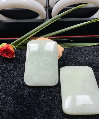 陕西蓝田玉旅游必购稀缺鸭蛋青男女款无事牌吉祥如意送精美礼盒