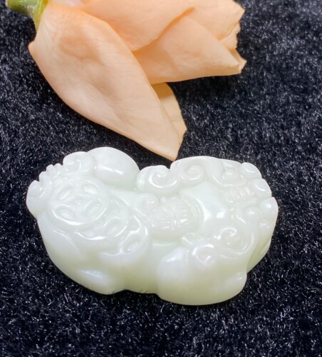 活玉皮休兵马俑三钱貔貅吊坠男女款招财转运鉴定证书活玉送礼盒