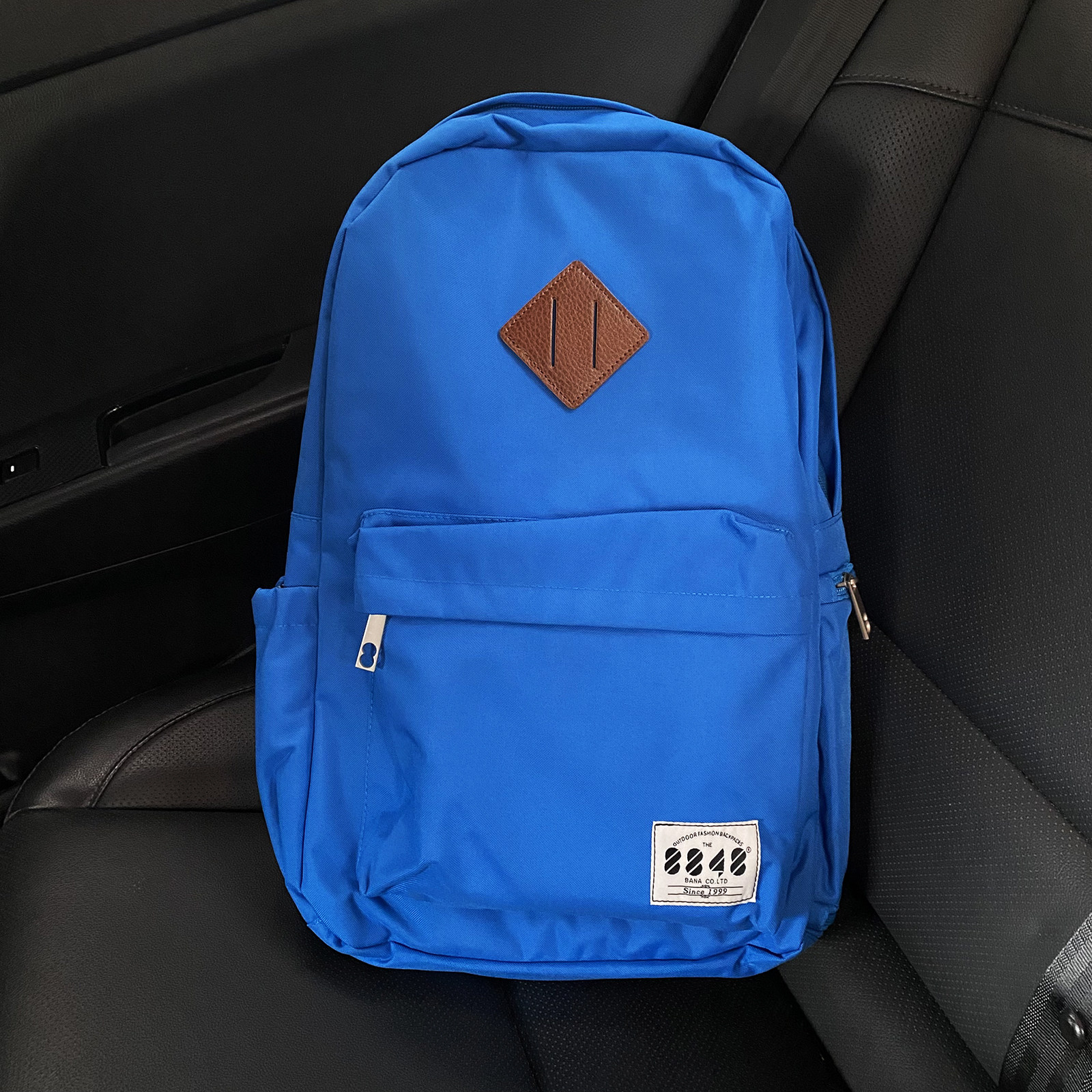 牛货！外贸原单外出电脑背包高初中生书包男士背包高品质蓝色背包