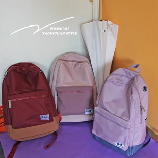 日系ins风小清新双肩包女 简约休闲书包初中女生高中生大学生背包