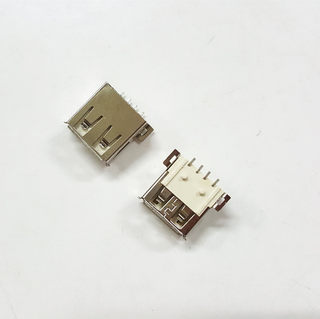 贴片| A母USB插座 USB-A型接口 母座 耐高温260度 USB A母全贴