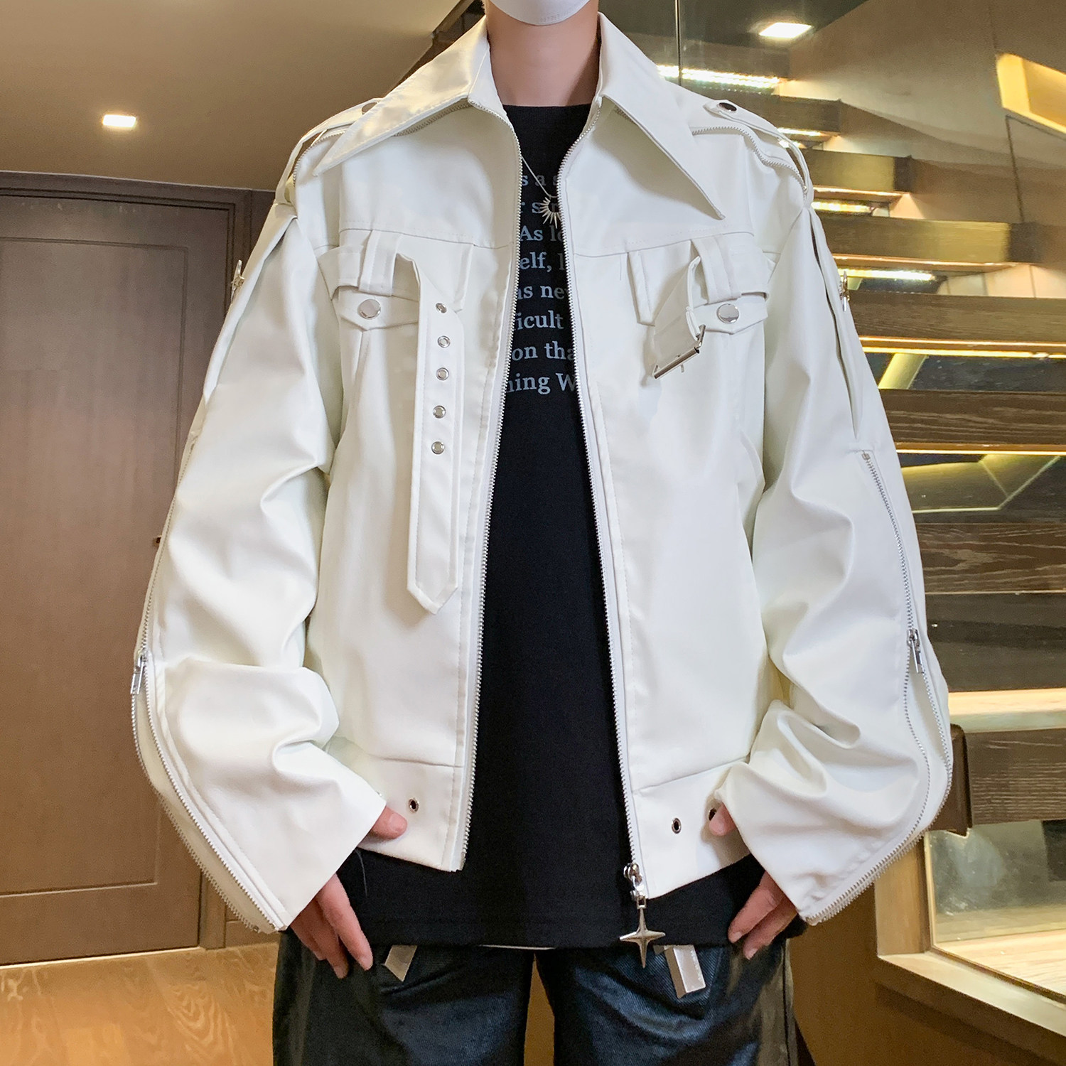 特批105美式复古皮衣小众款1408-WT58-P105,男装皮衣,四季星座1408（原星座1613）