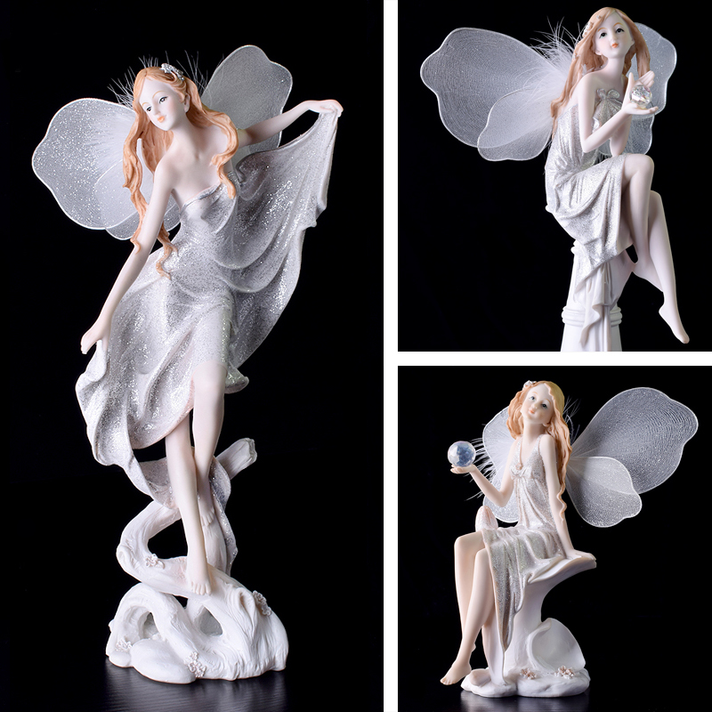 欧式花仙子美女天使摆件树脂家居饰品创意女孩儿童生日结婚礼物-封面