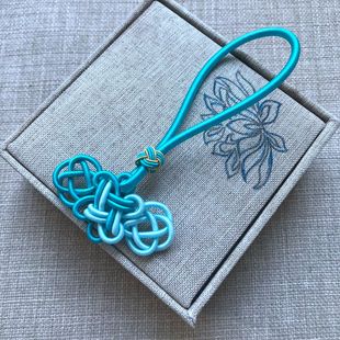 热卖双钱中国结新款民族风挂件穗子流苏玛瑙玉佩手工编织配件喜庆