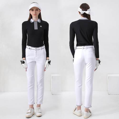 春秋季高尔夫长袖长裤套装女