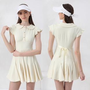夏季高尔夫女装连衣裙网球服韩版修身上衣裙子套装女士golf服装女