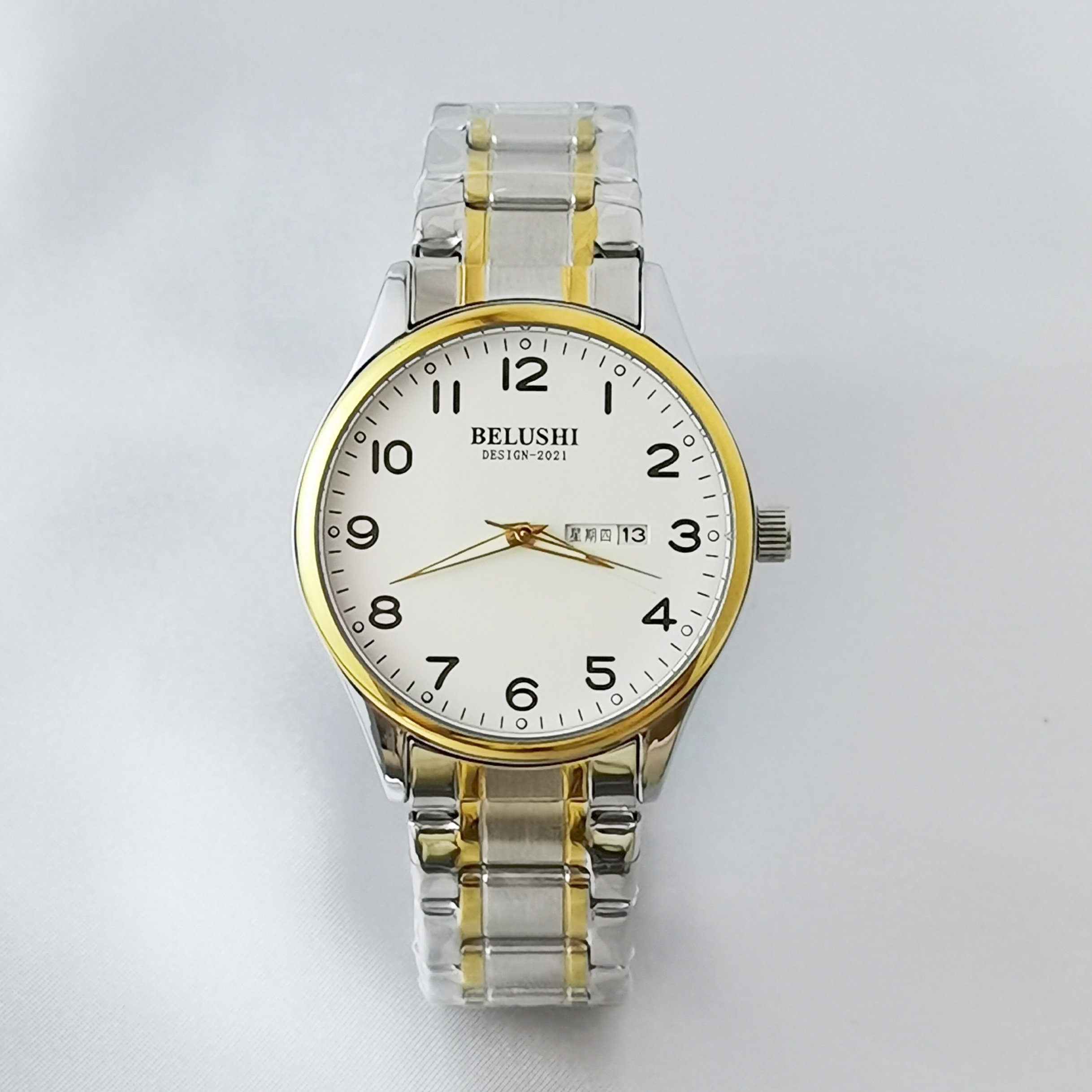 中老年人专用老人手表男女大数字爸爸妈妈情侣防水夜光石英表男士