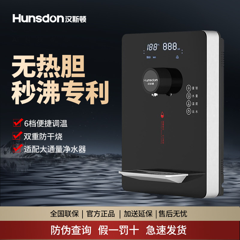 汉斯顿净水器家用壁挂温热管线机饮水机HSD-G300/M60