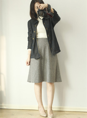 日系高端设计师线GL0BAL SWITCH熟女系弹力薄毛巾里女士外套春秋