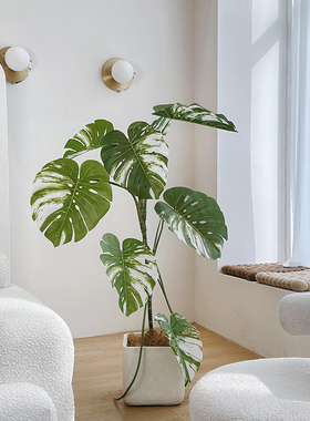 楼夏の花花草草仿真绿植轻奢摆件