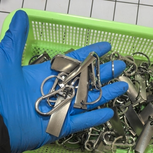 直升飞机涡轴动机叶片可以DIY身份牌ECD钛镍合金硬度高造型