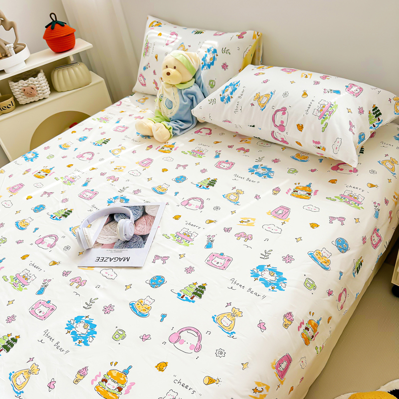 40支纯棉床单床笠单件