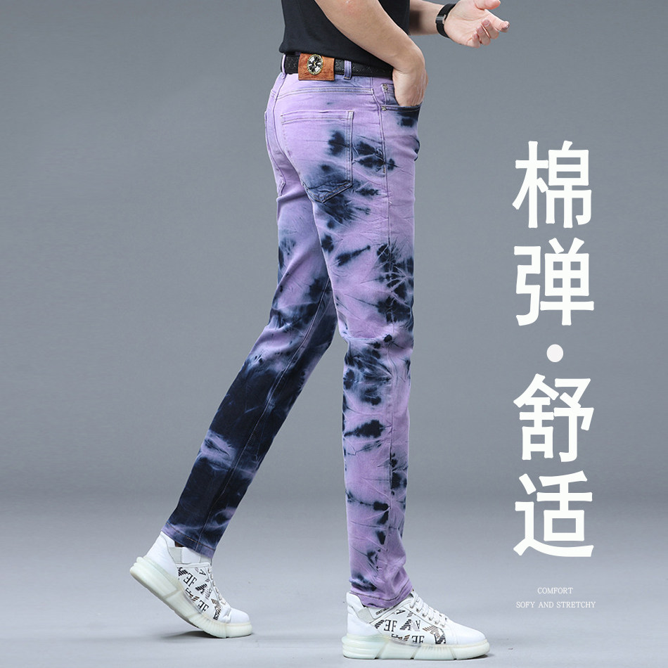 巨好看男士牛仔裤2026新款潮牌高端修身小脚男款春装裤子痞帅炸街