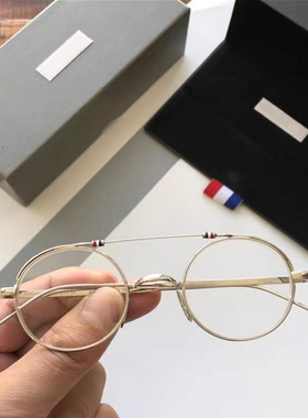 Thom品牌钛合金眼镜框小圆框眼镜男女士光学眼镜架TB910适合小脸