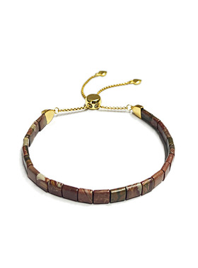 原创毕加索红松石小方块手链小众轻奢女生精致百搭美如画手环好礼