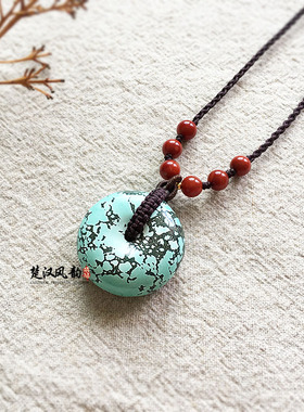 铁线网花天然湖北原矿平安扣原石