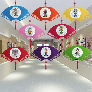 中国风创意吊饰幼儿园学校教室走廊环创空中挂饰商场天花板装饰