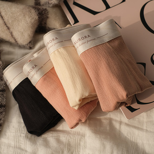 维姆工作室 莫代尔内裤男士平角新款运动四角短裤男生宽松秋冬款