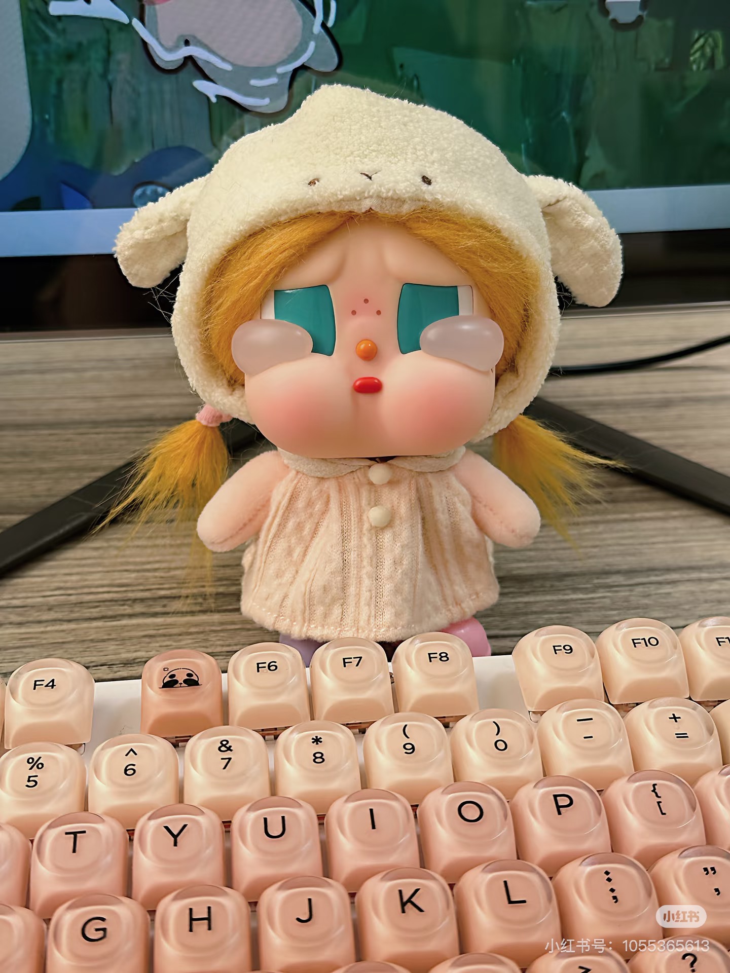 CRYBABY哭娃dimoo新生日记新款娃衣Vacation毛绒可爱小羊通用娃衣