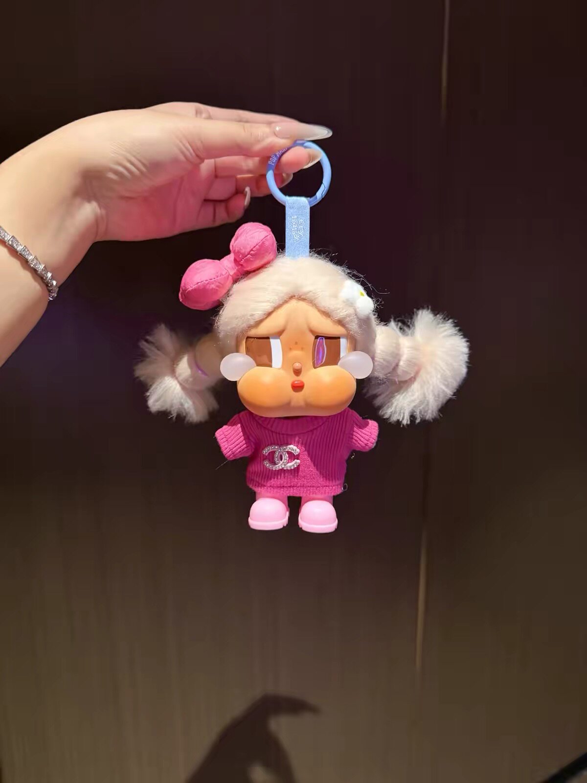 哭娃CRYBABY咕噜咕噜沙滩小憩娃衣服搪胶可爱毛绒盲盒挂件小香风