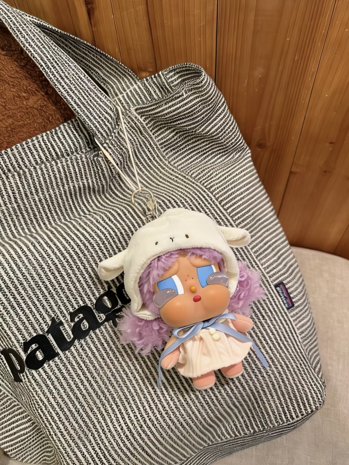 哭娃CRYBABY一起冲浪娃衣搪胶公仔挂件毛绒衣服可爱小羊萌裙套装