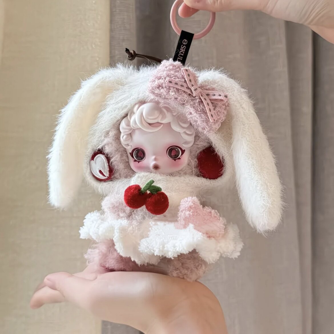 奶白绒兔skullpanda不眠剧场发霉小蛋糕毛绒玩偶娃衣（不含娃）