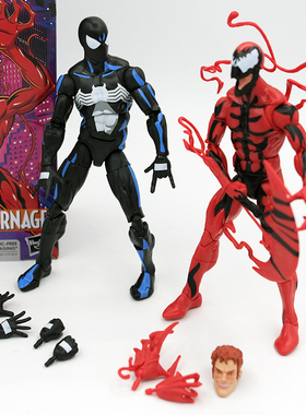 漫威传奇Marvel Legends 蜘蛛侠VS屠杀共生体组合6寸可动手办模型