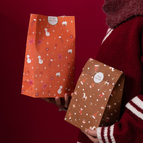 圣诞节包装礼品袋森屿叶礼物袋