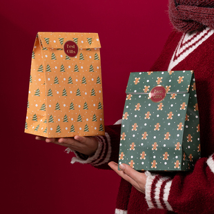 森屿叶圣诞节礼品包装 盒糖果袋纸袋平安果圣诞盒 盒平安夜苹果包装