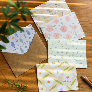 森屿叶圣诞节烫金祝福手写贺卡节日送女友闺蜜礼物留言高级生日卡