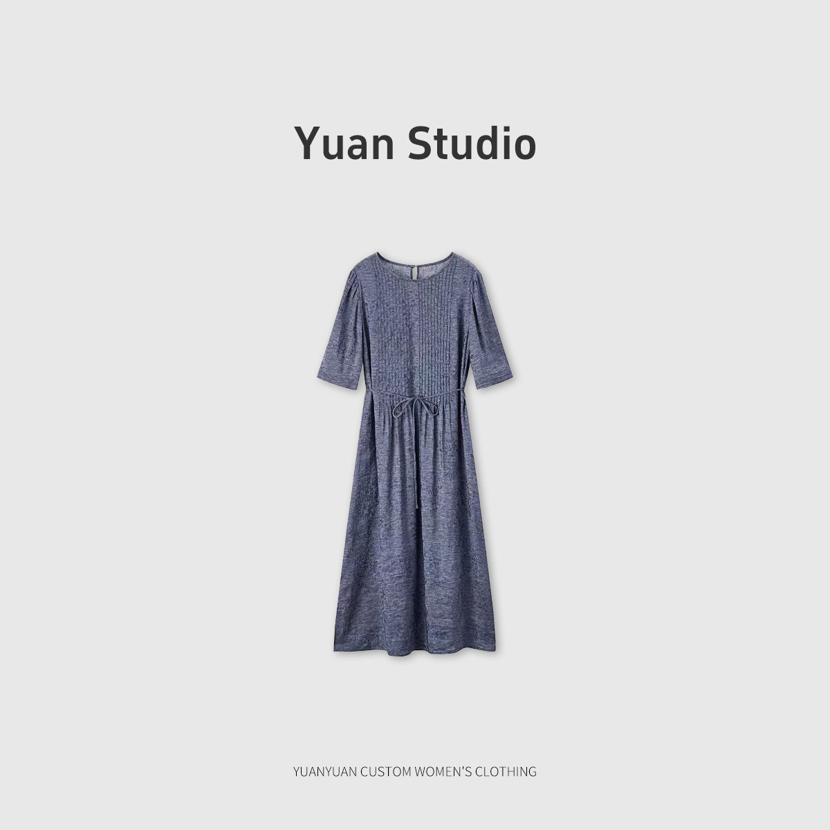 【YUAN】桑蚕丝丝麻连衣裙82663933